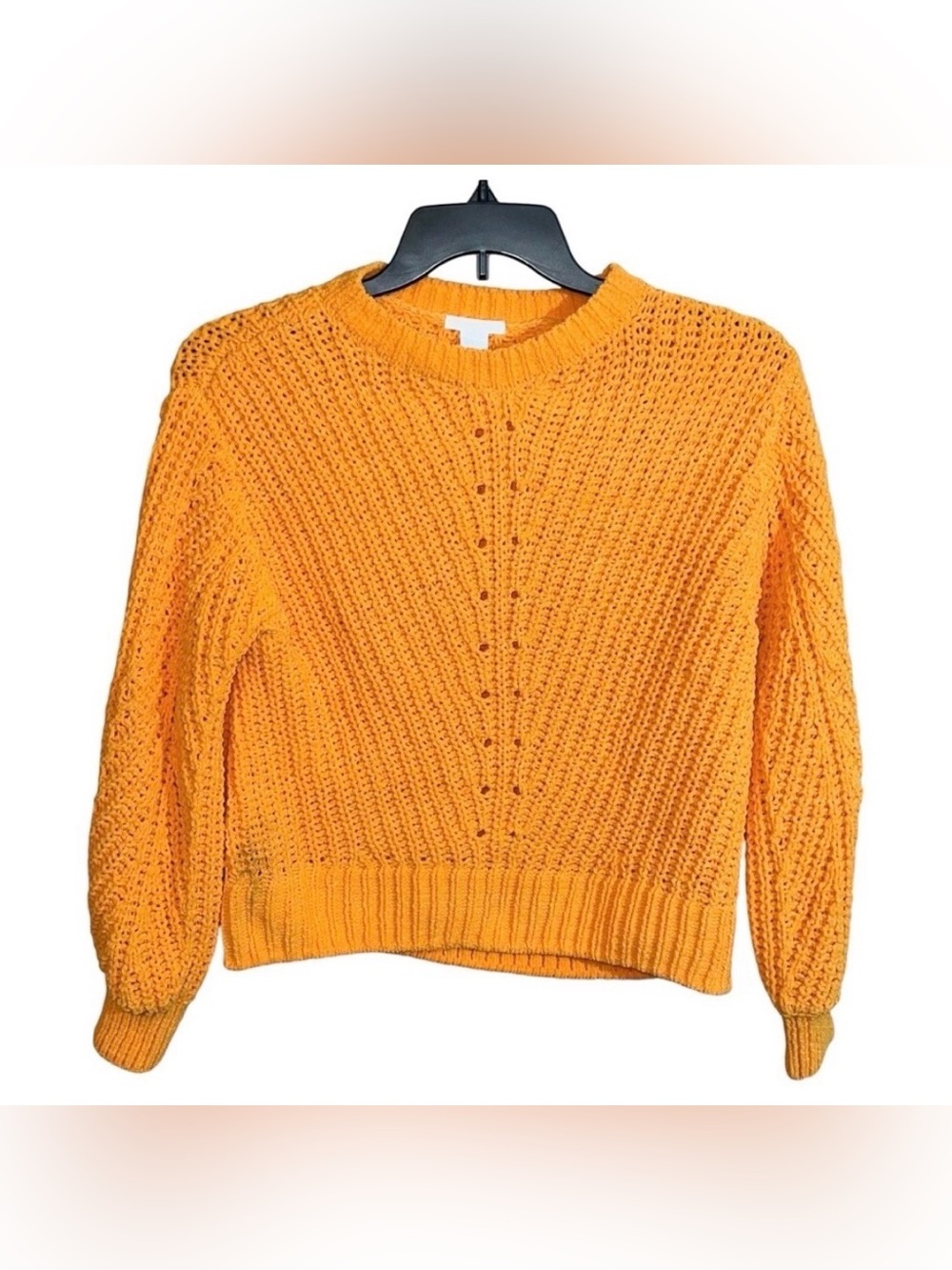 H&M Sweater Women’s Size S Orange Long Sleeve